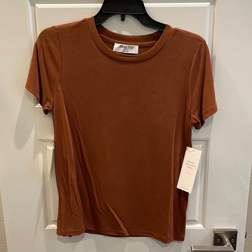 Brown tee